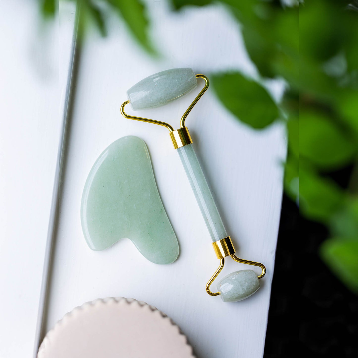 Gua Sha Box | Jade-Gesichtsroller & Gua Sha