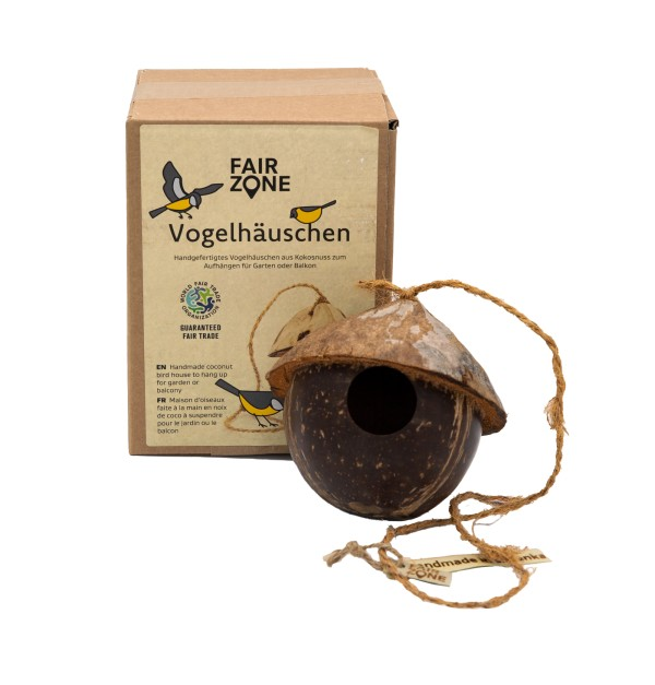 Kokosnuss Vogelhaus