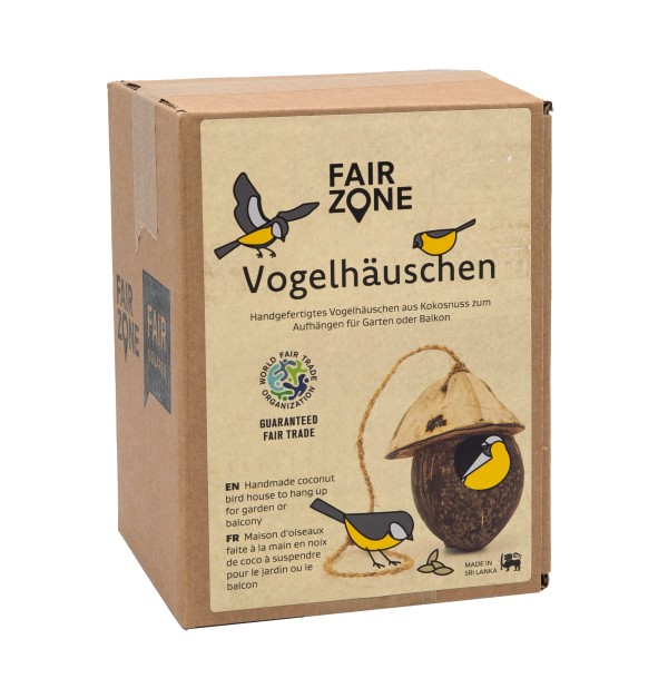Kokosnuss Vogelhaus