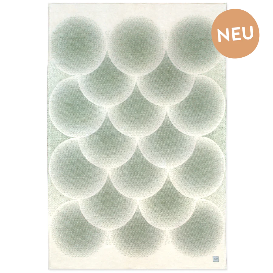 Kuscheldecke CIRCLES | 140x200 cm | aus Holzfaser & Bio-Baumwolle