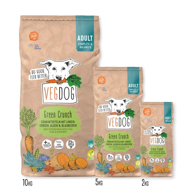 Green Crunch Trockenfutter | Basis: Erbsen/Linsen | hochverdaulich