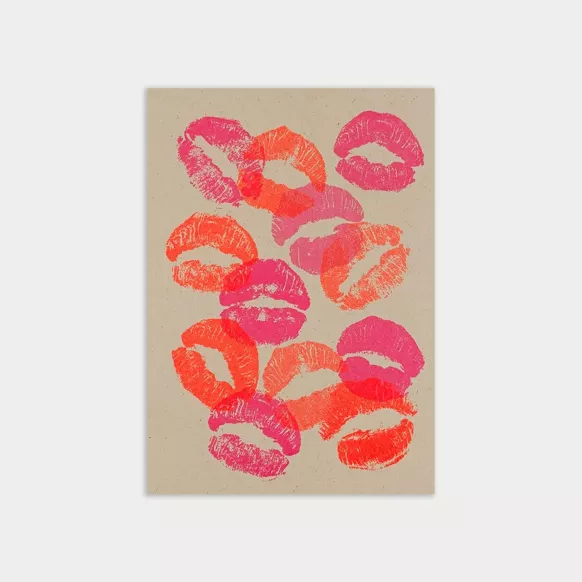 Grußkarte Kuss | Risodruck