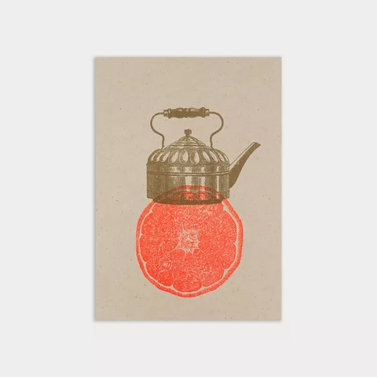 Grußkarte Teekanne | Risodruck